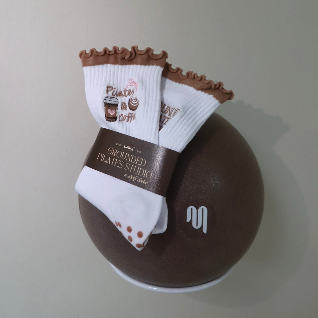 Grounded Grip Socks - Pilates & Coffee