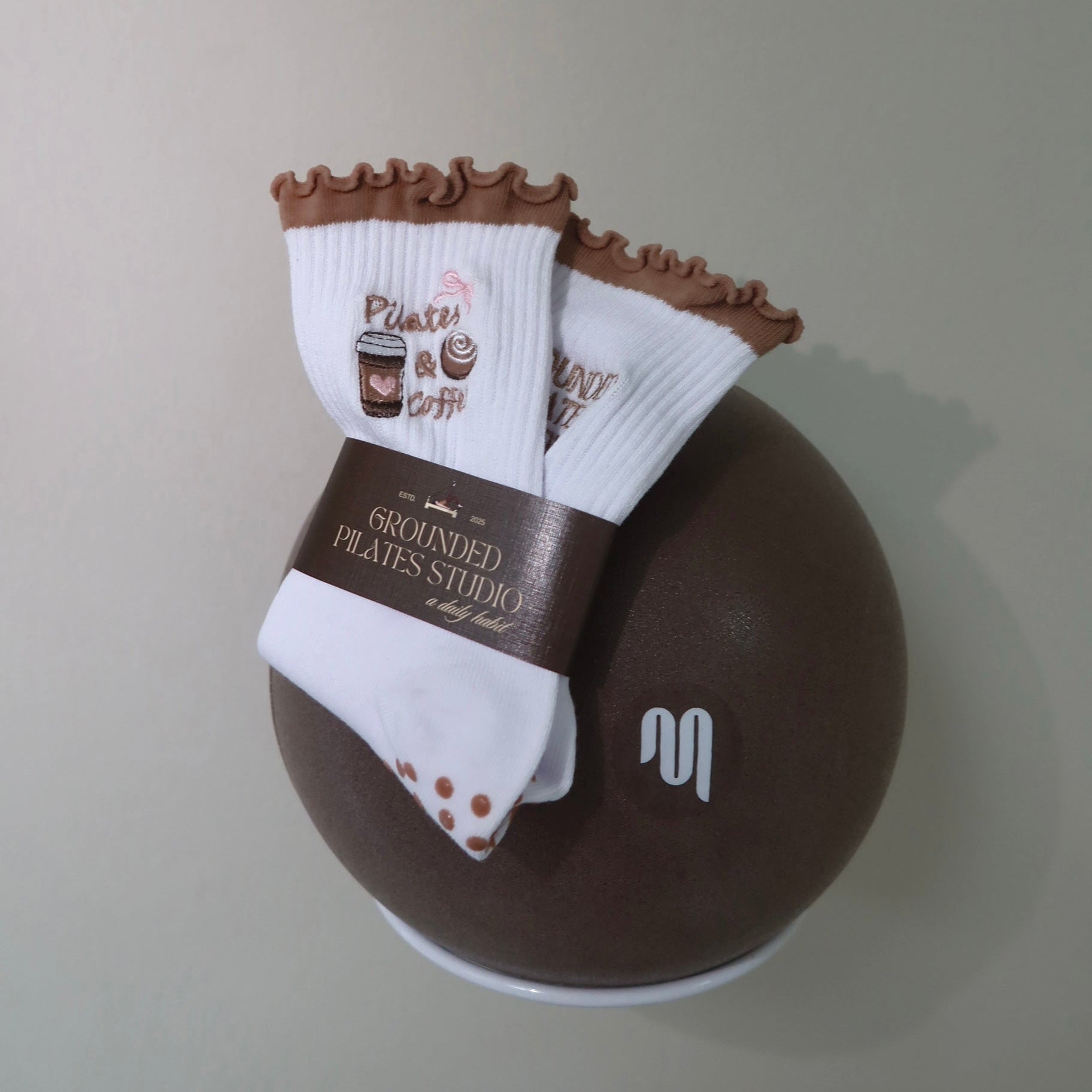 Grounded Grip Socks - Pilates & Coffee