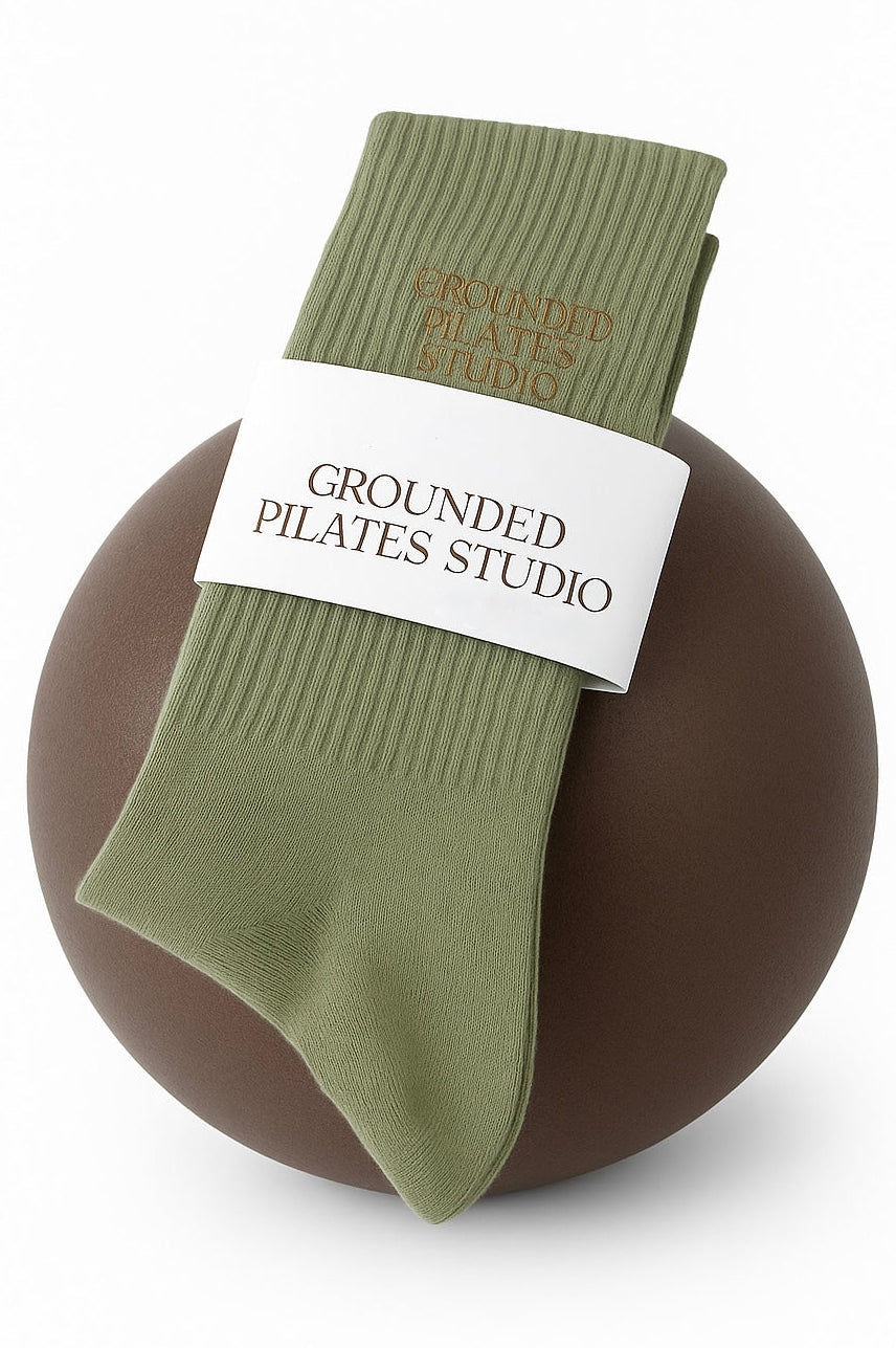 Grounded Grip Socks - Green Crew socks