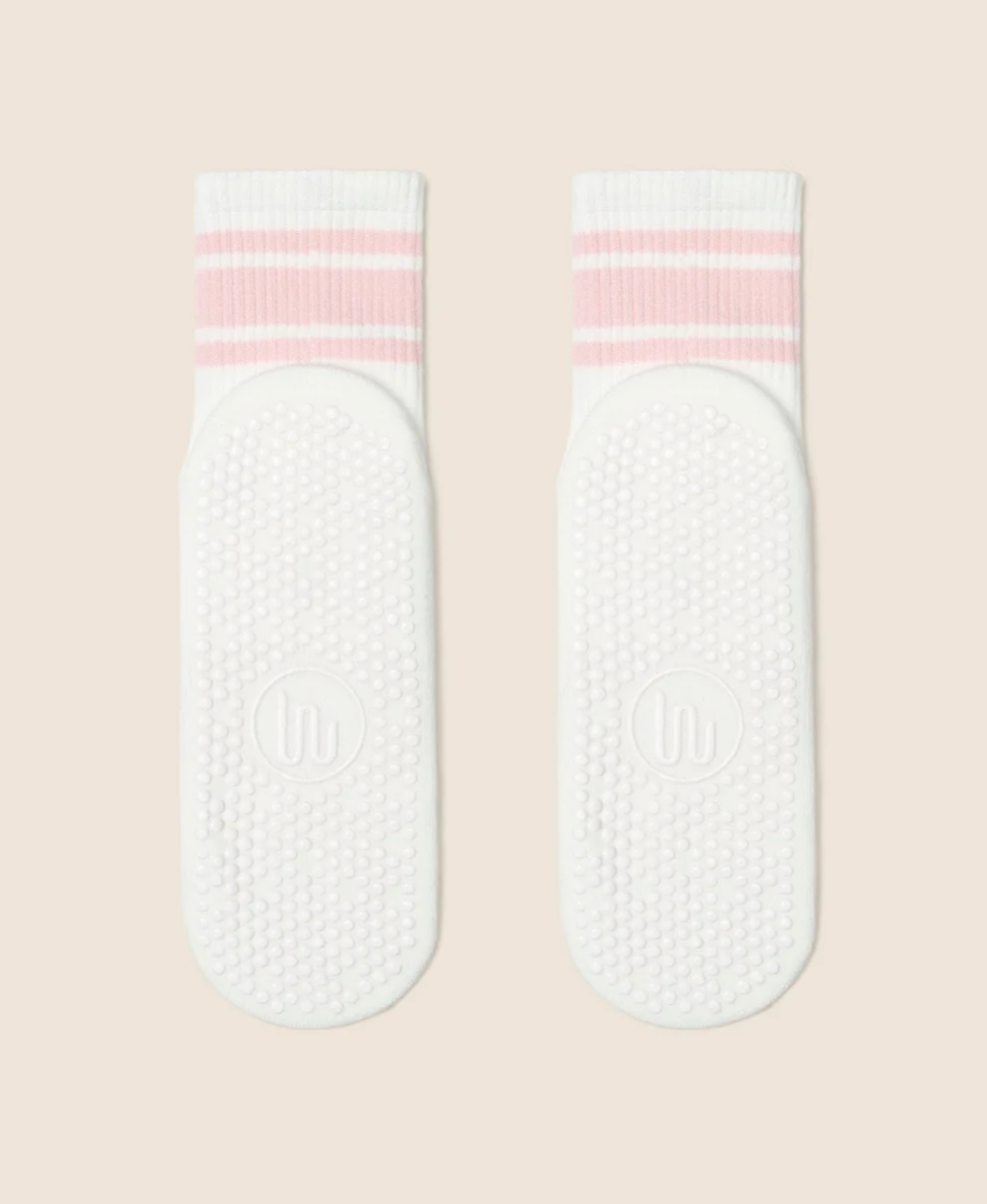 MoveActive Grip Socks - Pink Stripes