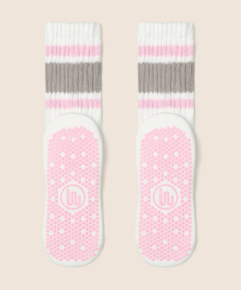 MoveActive Grip Socks - 80s Stripe