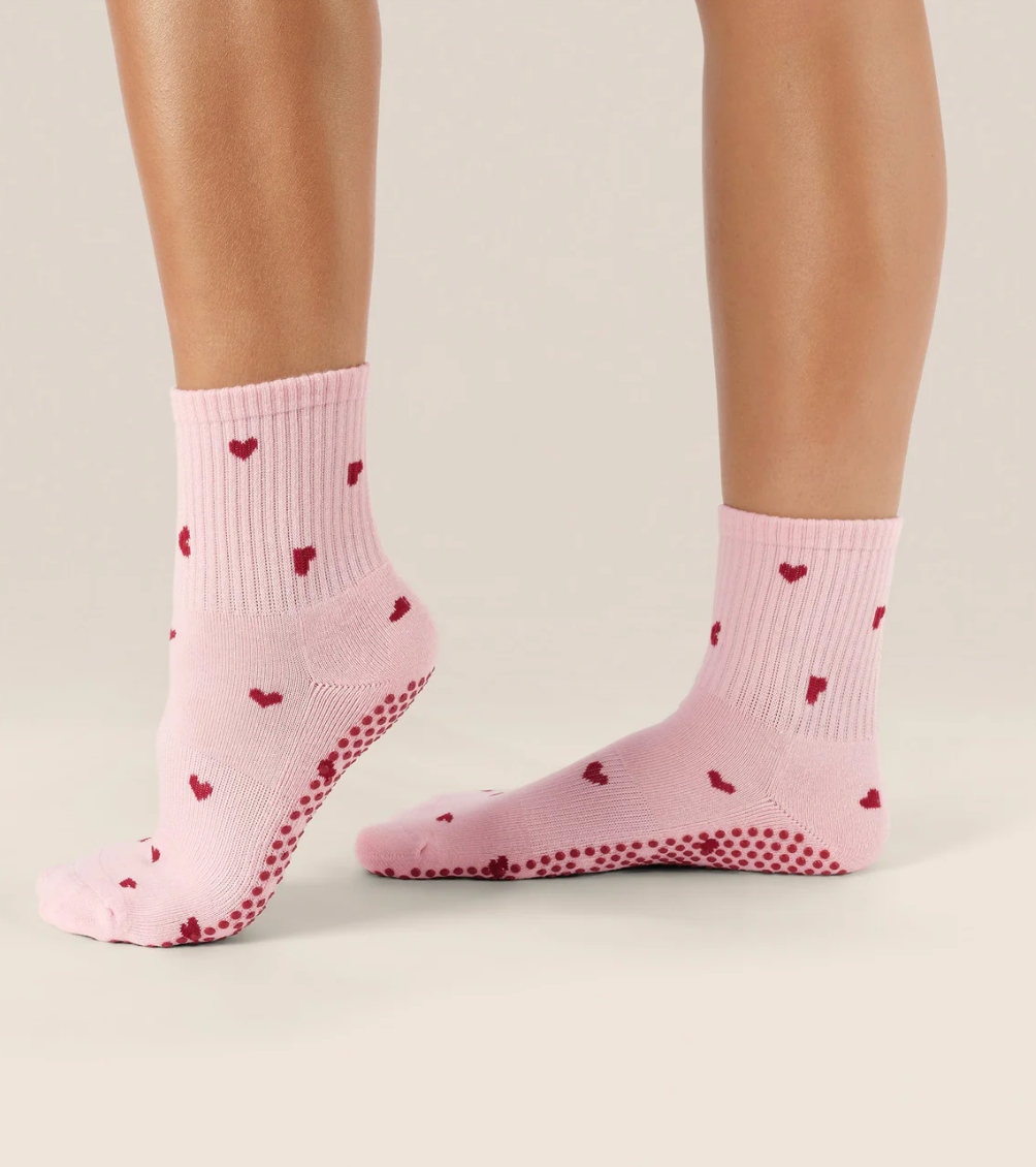 MoveActive Grip socks - Love me pink
