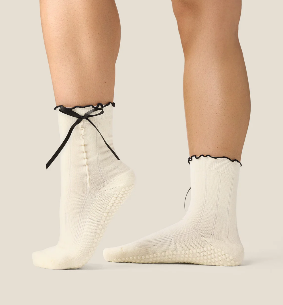 MoveActive Grip socks - Sweet Bow Ivory